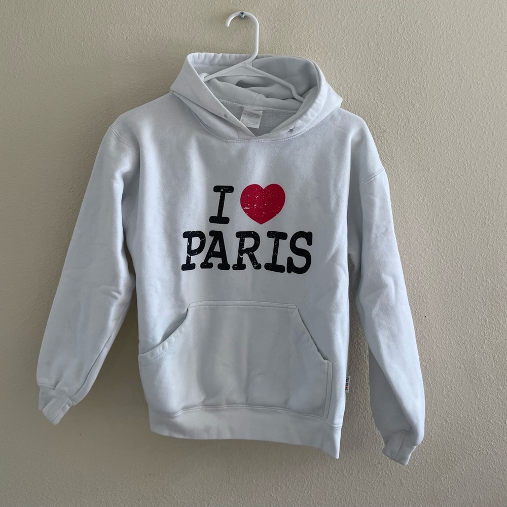 Original I LOVE PARIS hoodie bought in Paris